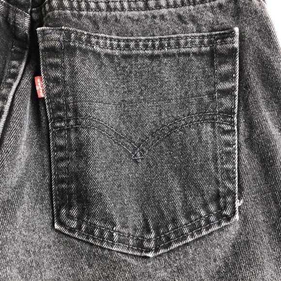 WOMENS LEVIS 513 STRAIGHT LEG‎ STRETCH JEANS OFF Black SIZE Fit W30xL28 - Picture 5 of 6